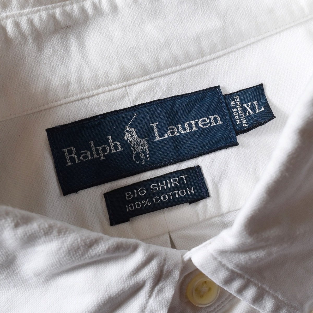 画像3: Ralph Lauren ボタンダウンシャツ　 "BIG SHIRT"　 表記XL  (3)