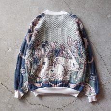 画像2: 1990s SUGAR STREET WEAVERS 総柄ゴブランスウェット　 "MADE IN USA"　 表記ONE SIZE  (2)