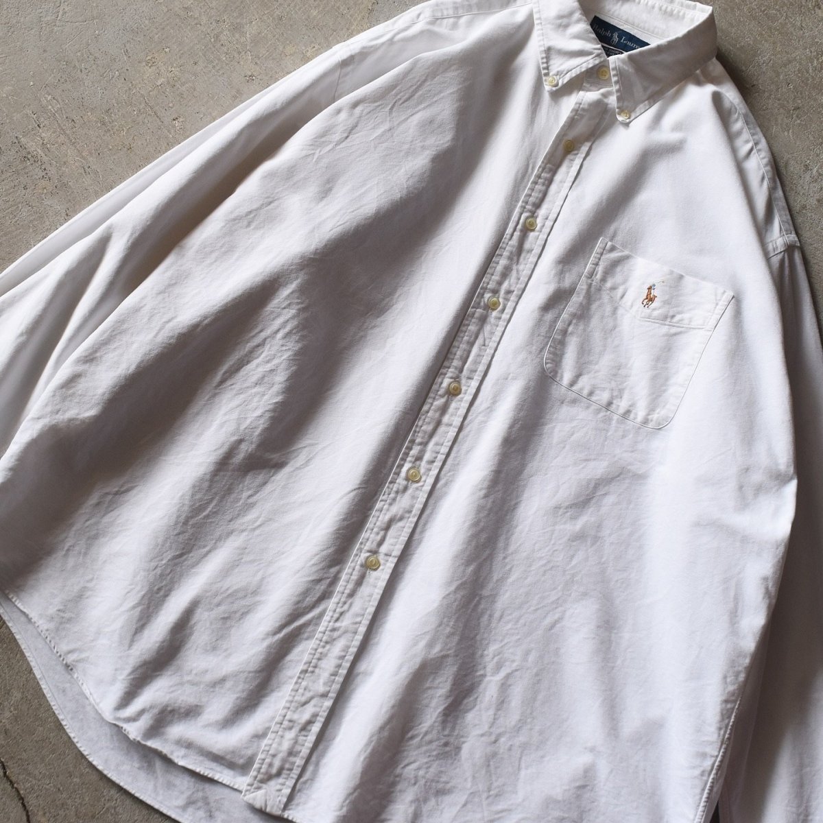 画像4: Ralph Lauren ボタンダウンシャツ　 "BIG SHIRT"　 表記XL  (4)