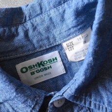 画像3: 1970s OSHKOSH 刺繍シャンブレーシャツ　 "MADE IN USA"　 表記15 REG  (3)