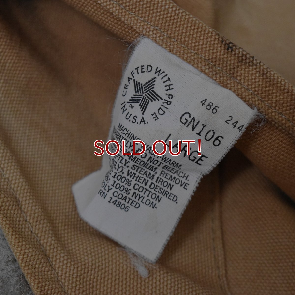 画像4: 1980s Carhartt ハンティングゲームベスト　 "MADE IN USA"　 表記L  (4)