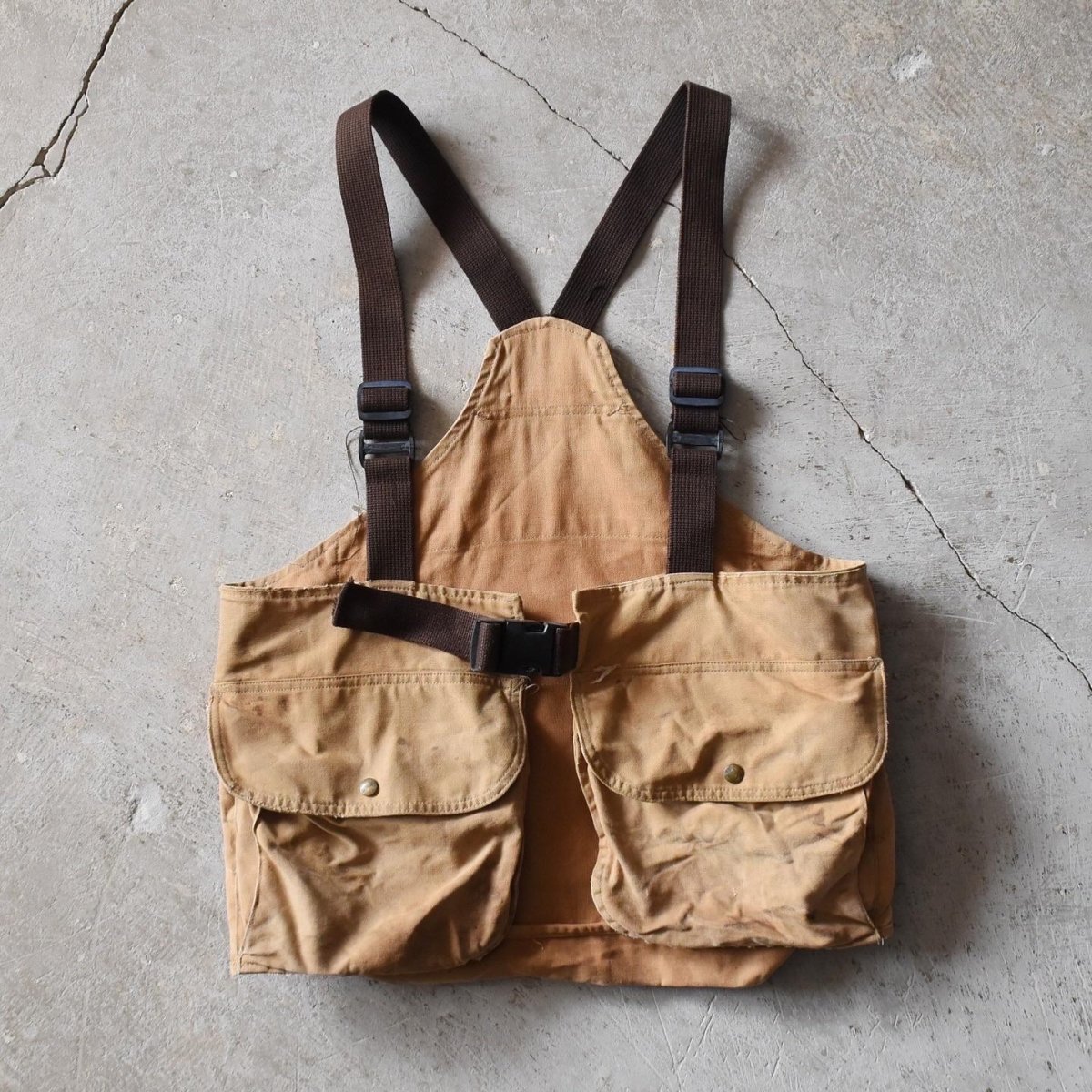 画像1: 1980s Carhartt ハンティングゲームベスト　 "MADE IN USA"　 表記L  (1)