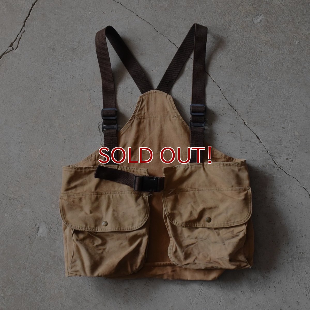 画像1: 1980s Carhartt ハンティングゲームベスト　 "MADE IN USA"　 表記L  (1)
