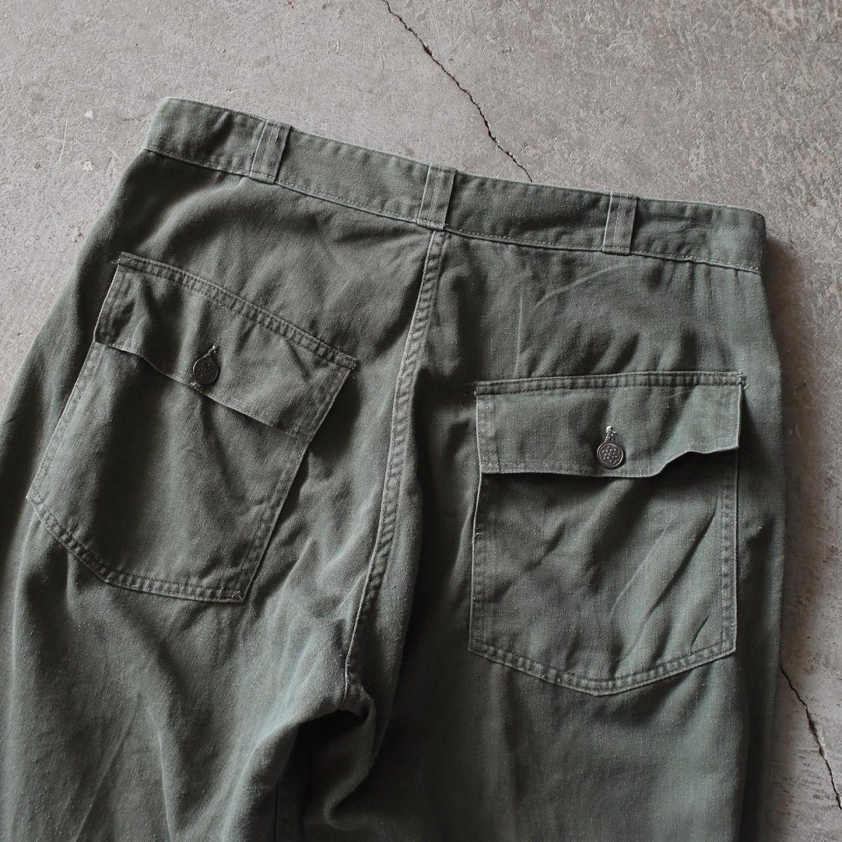 画像12: 1950-60s USMC？コットンベイカーパンツ　 "13 STAR BUTTON"　 実寸W32  (12)