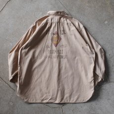 画像1: POLO RALPH LAUREN マチ付きミリタリーシャツ　 "バックステンシル"　 表記2XB  (1)