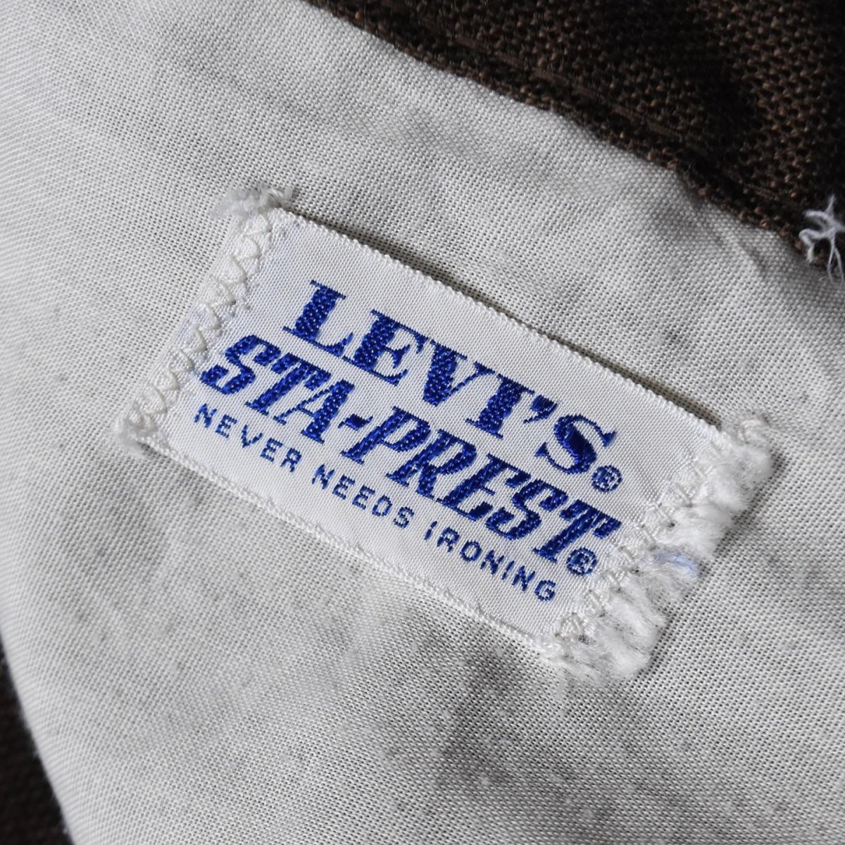 画像3: 1970s LEVI'S STA-PREST 646フレアパンツ　 "BigE"　 実寸W34  (3)