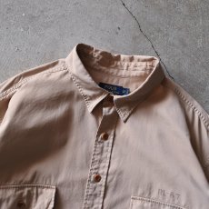画像6: POLO RALPH LAUREN マチ付きミリタリーシャツ　 "バックステンシル"　 表記2XB  (6)