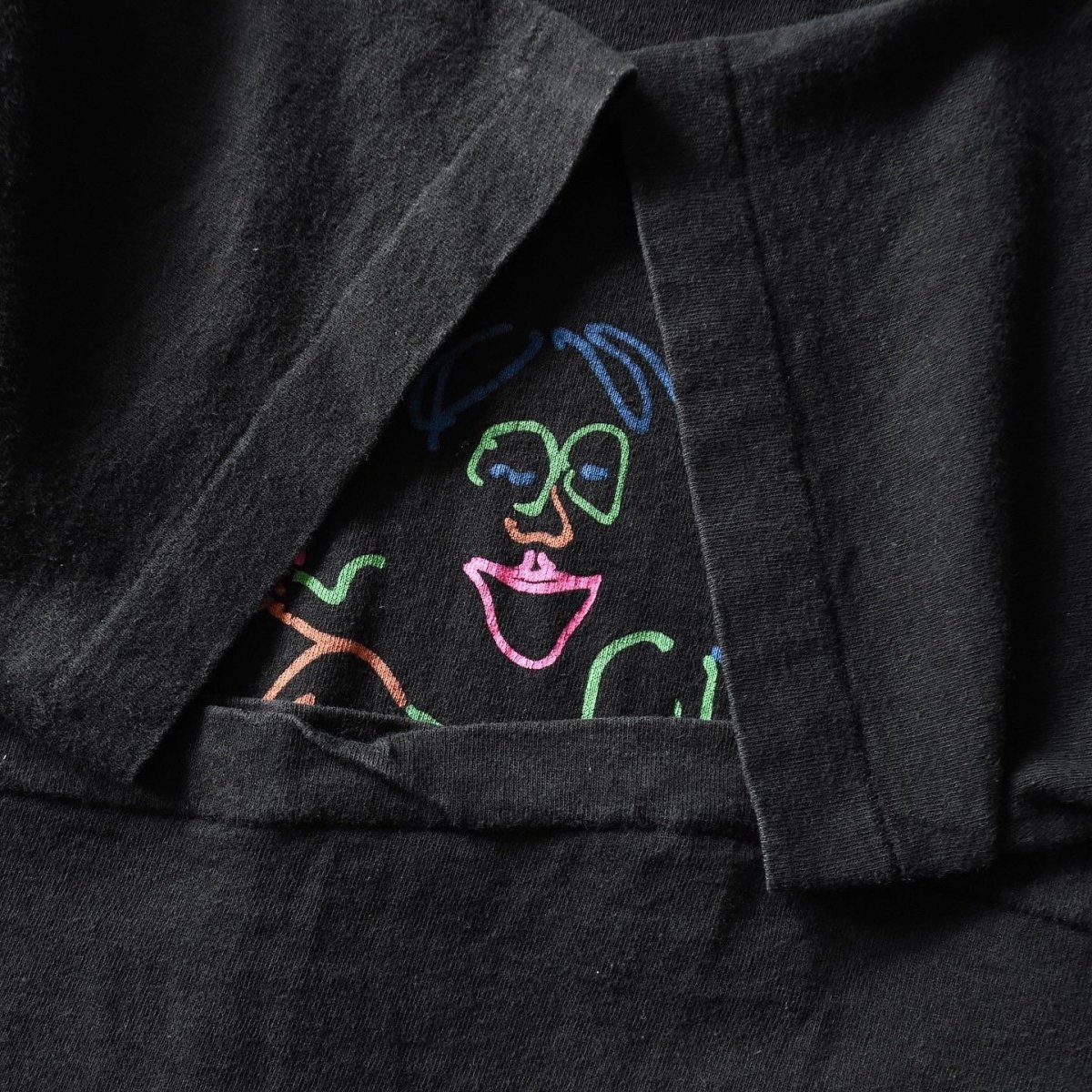 画像8: 1980s JOHN LENNON  "BABY GRAND"  ドローイングアートTシャツ　 "MADE IN USA"　 表記M  (8)