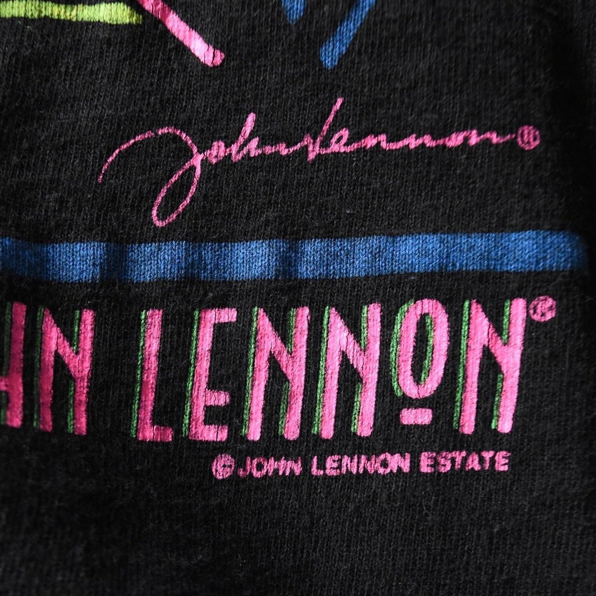 画像5: 1980s JOHN LENNON  "BABY GRAND"  ドローイングアートTシャツ　 "MADE IN USA"　 表記M  (5)
