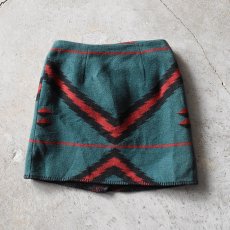 画像2: 1980-90s COUNTRY RALPH LAUREN ネイティブブランケット巻きスカート　 "MADE IN USA"　 表記8  (2)