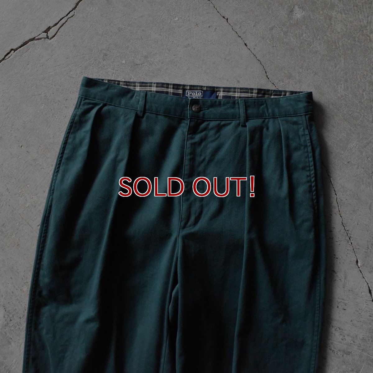 画像3: Polo by RalphLauren ツータックチノトラウザー　 "THE CLASSIC GOLF PANT"　 表記W34 L32  (3)
