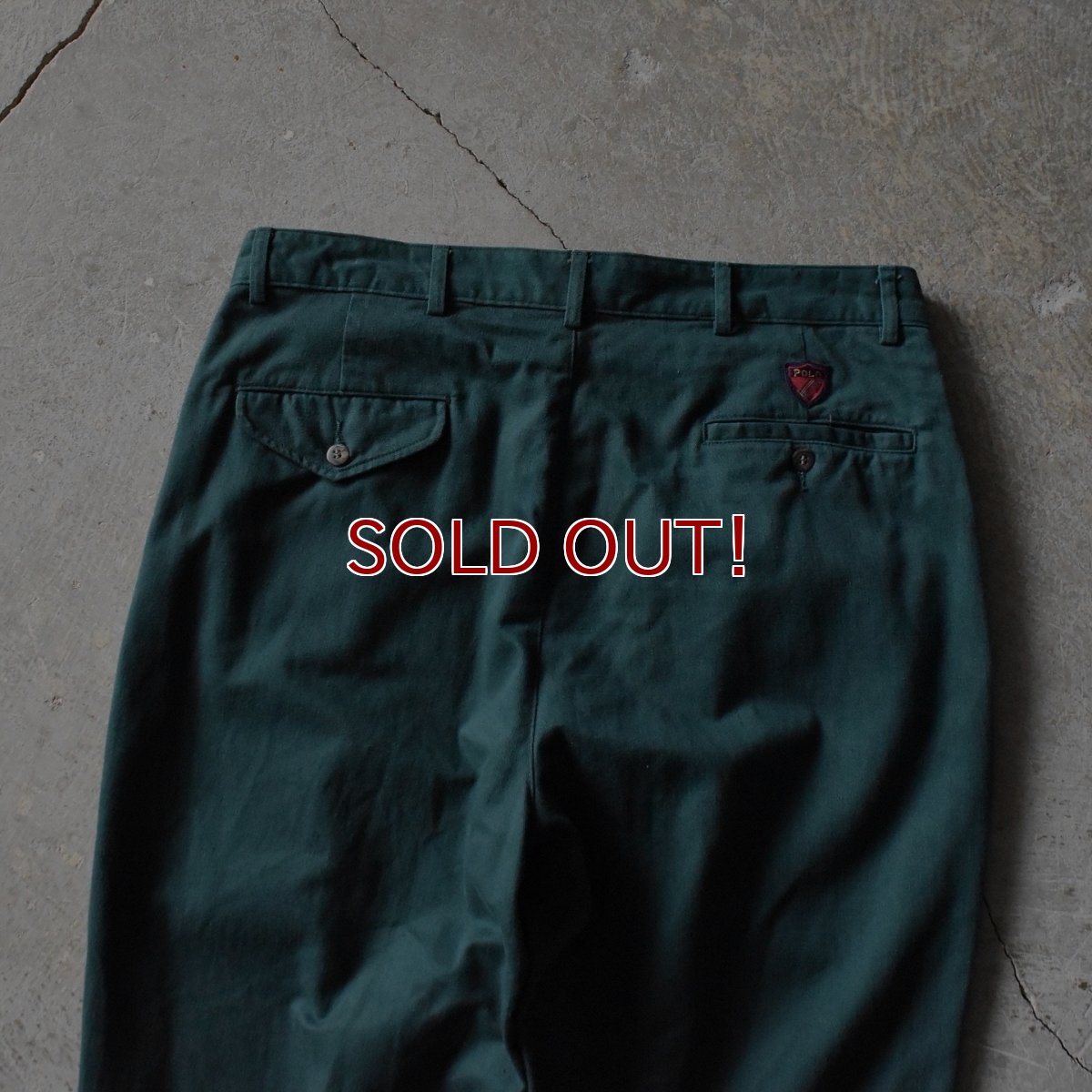 画像8: Polo by RalphLauren ツータックチノトラウザー　 "THE CLASSIC GOLF PANT"　 表記W34 L32  (8)