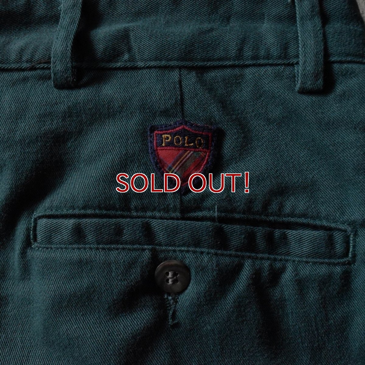 画像9: Polo by RalphLauren ツータックチノトラウザー　 "THE CLASSIC GOLF PANT"　 表記W34 L32  (9)