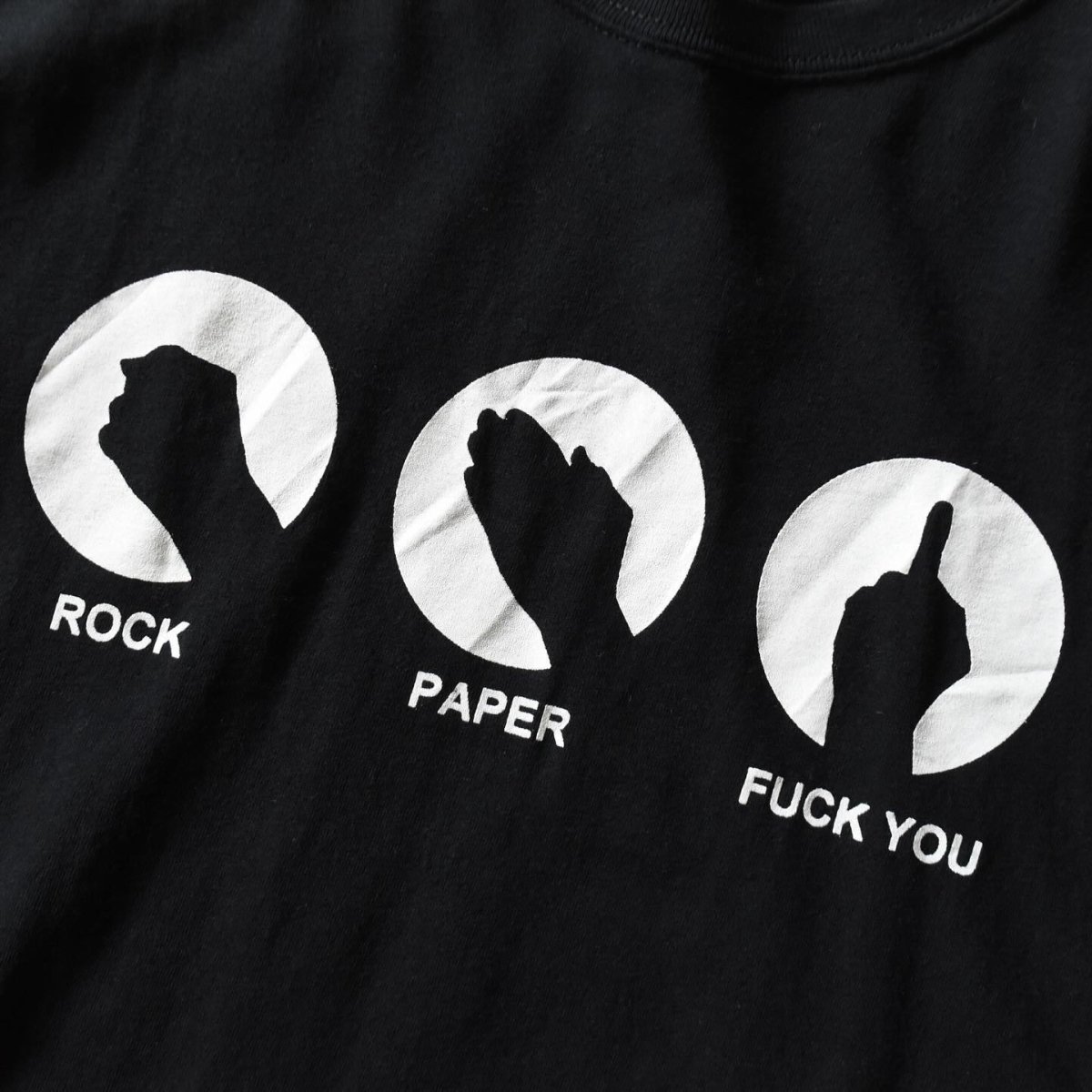 画像4: じゃんけんFuck You Tシャツ　 表記XL  (4)