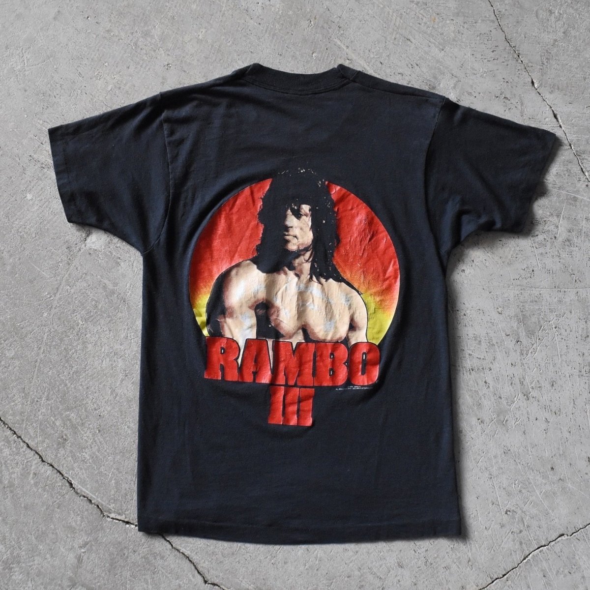 画像2: 1980s ランボー3 怒りのアフガン ムービーTシャツ　 "MADE IN USA"　 実寸SM  (2)
