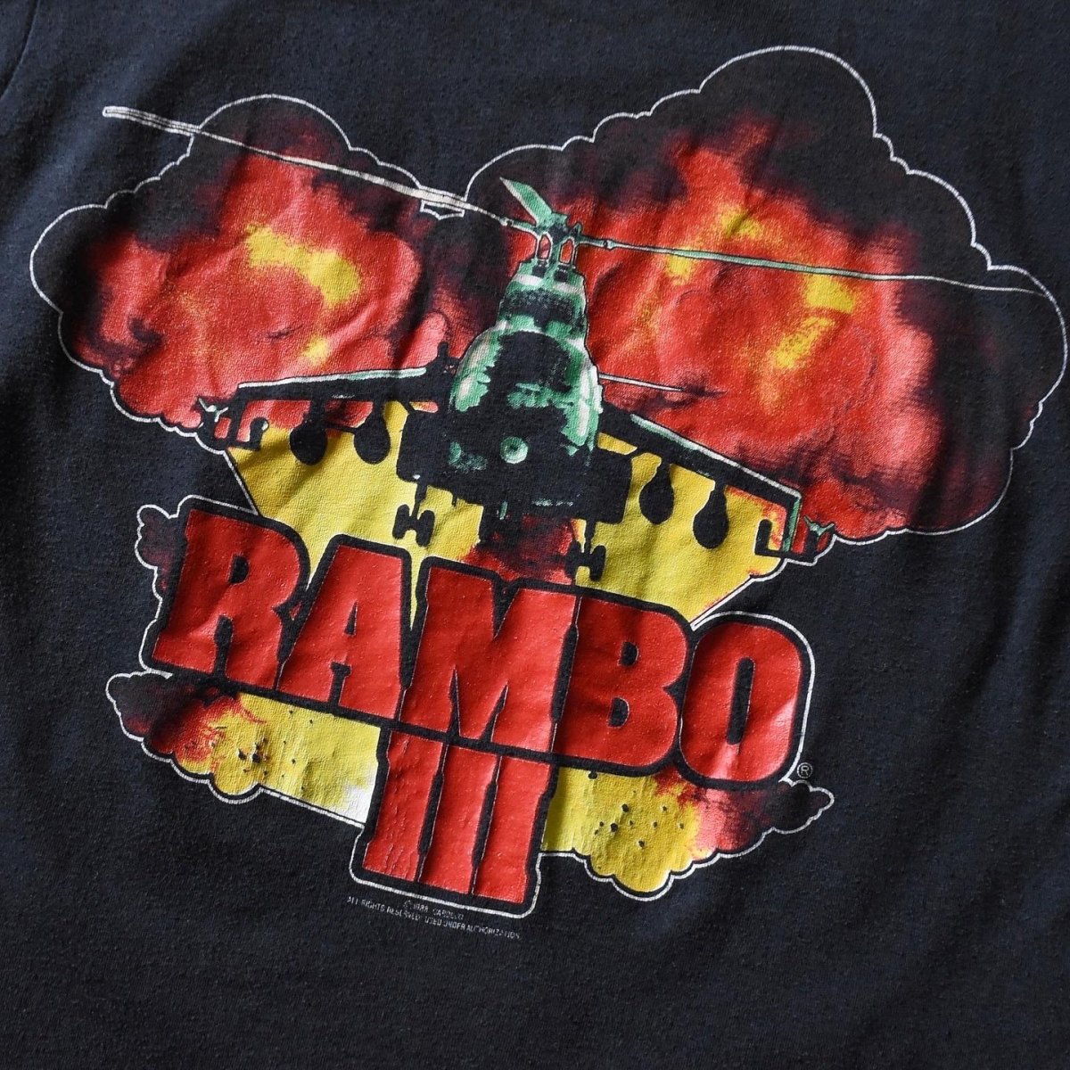 画像4: 1980s ランボー3 怒りのアフガン ムービーTシャツ　 "MADE IN USA"　 実寸SM  (4)