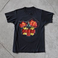 画像1: 1980s ランボー3 怒りのアフガン ムービーTシャツ　 "MADE IN USA"　 実寸SM  (1)
