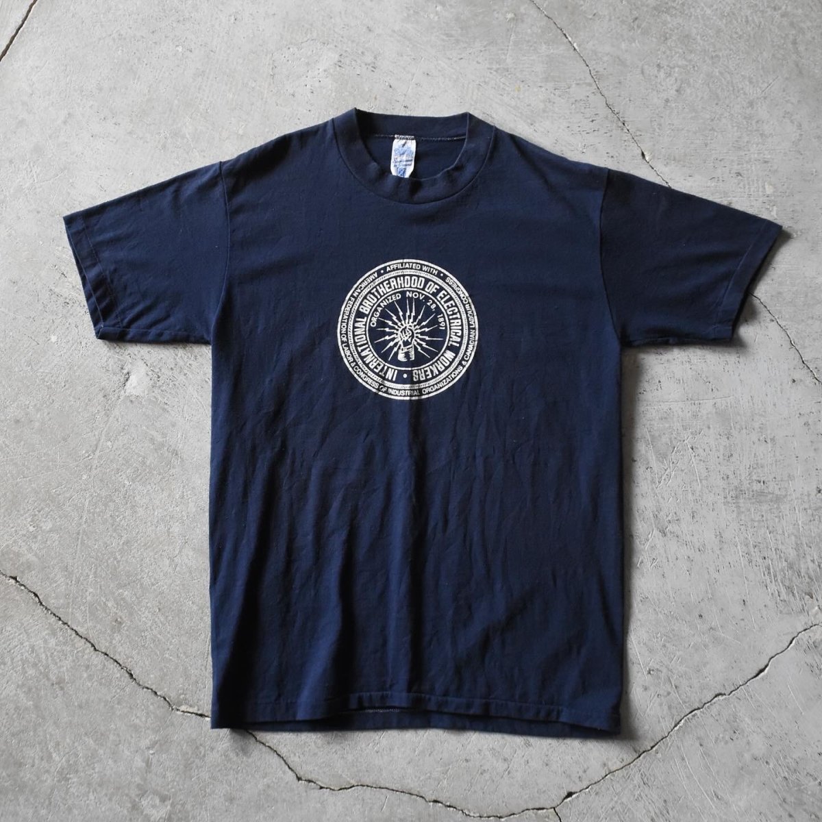 画像1: 1980s IBEW プリントTシャツ　 "MADE IN USA"　 表記L  (1)