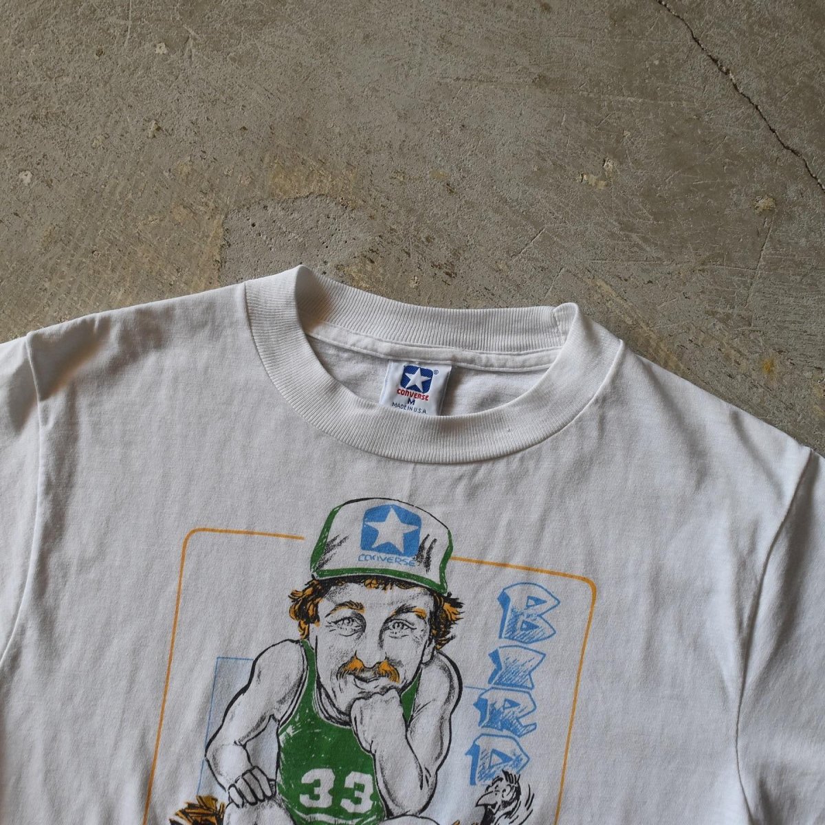 画像4: 1980s CONVERSE ラリーバードTシャツ　 "MADE IN USA"　 表記M  (4)