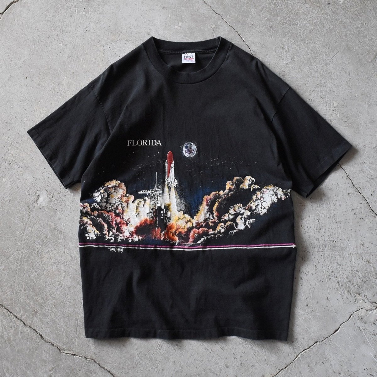 画像1: 1990s ケネディ宇宙センター 両面プリントTシャツ　 "MADE IN USA"　 表記XL  (1)