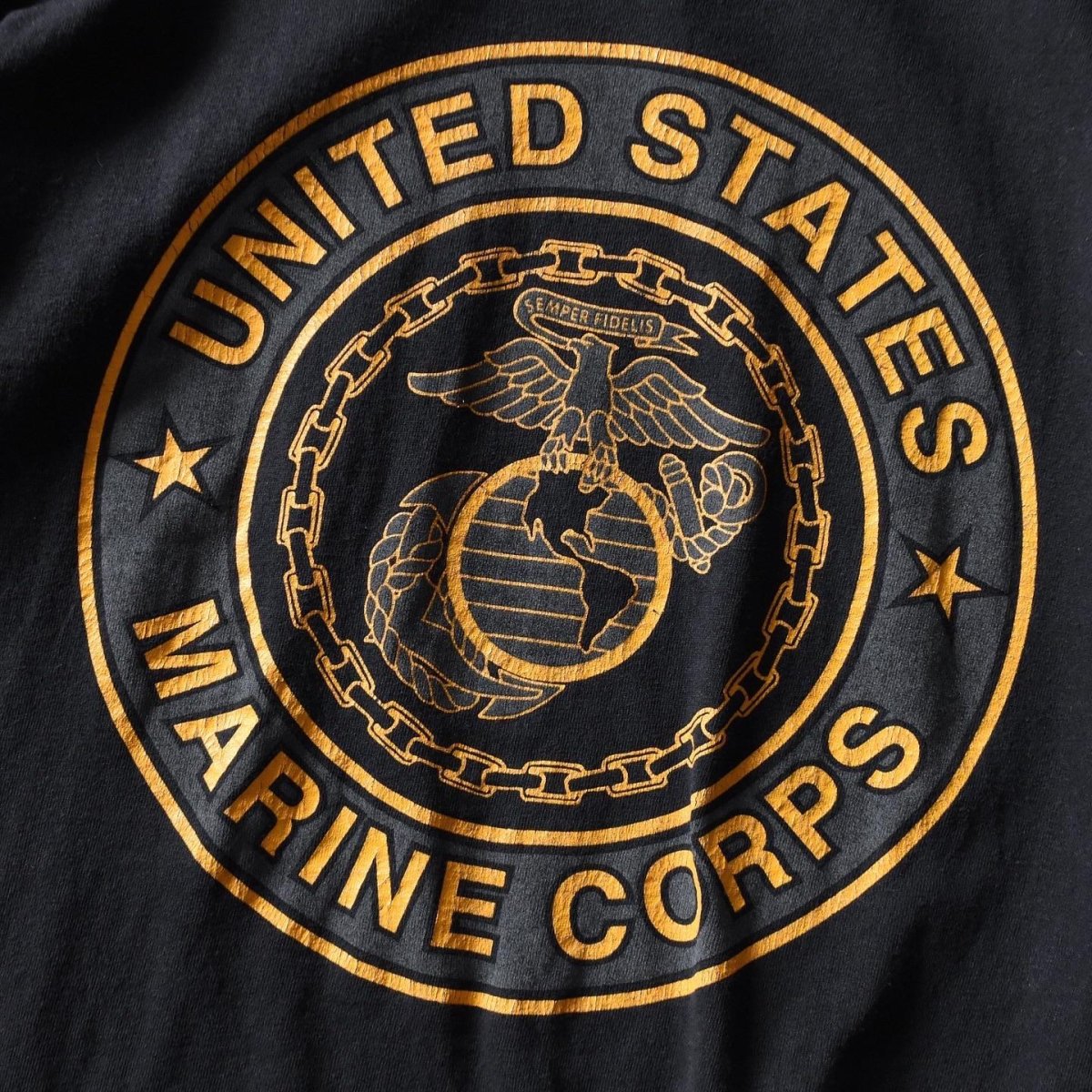 画像5: US.MARINE CORPS リフレクタープリントTシャツ　 "MADE IN USA"　 表記L  (5)