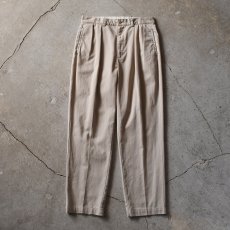 画像1: Polo Ralph Lauren ツータックチノトラウザー　 "MADE IN CANADA"　 表記W33 L32  (1)