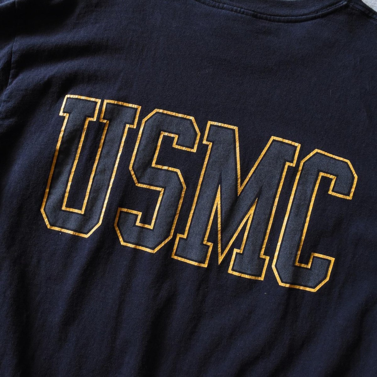 画像7: US.MARINE CORPS リフレクタープリントTシャツ　 "MADE IN USA"　 表記L  (7)