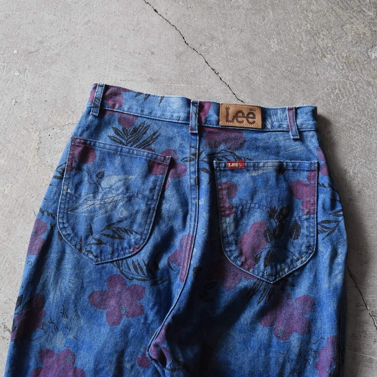 画像8: 1990s Lee フラワープリントデニムパンツ　 "MADE IN USA"　 表記11  (8)