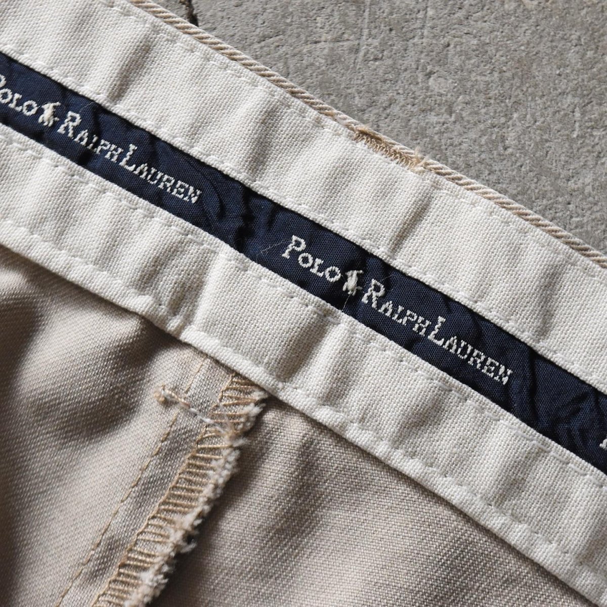 画像4: Polo Ralph Lauren ツータックチノトラウザー　 "MADE IN CANADA"　 表記W33 L32  (4)