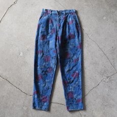 画像2: 1990s Lee フラワープリントデニムパンツ　 "MADE IN USA"　 表記11  (2)