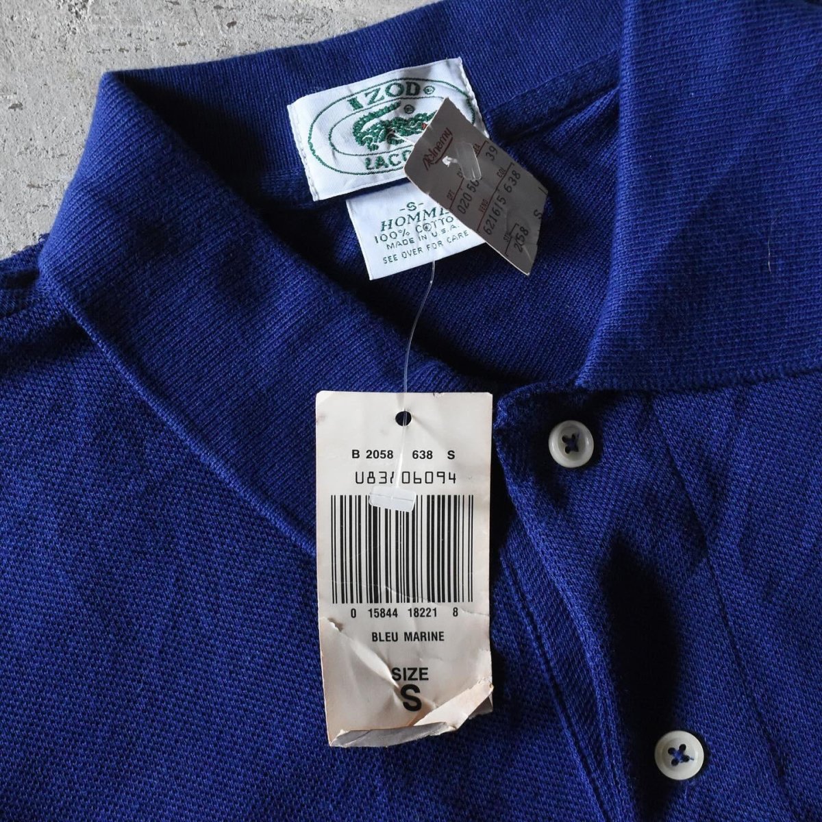 画像2: DEAD STOCK　 1980s IZOD LACOSTE 半袖ポロシャツ　 "MADE IN USA"　 表記S  (2)
