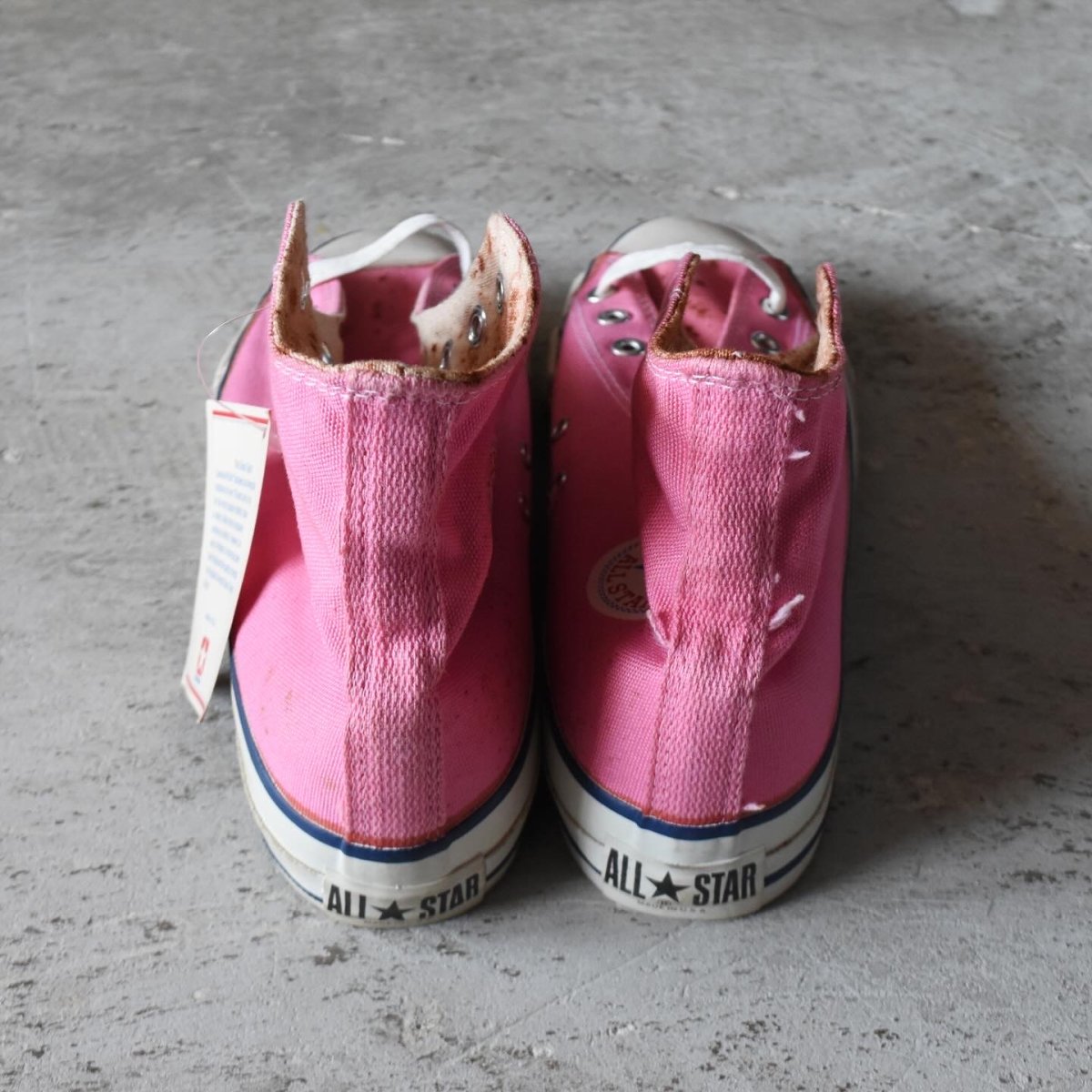 画像8: DEAD STOCK　 1980s Converse ALLSTAR Hi /PINK　 "銀箱付き"　 表記10  (8)