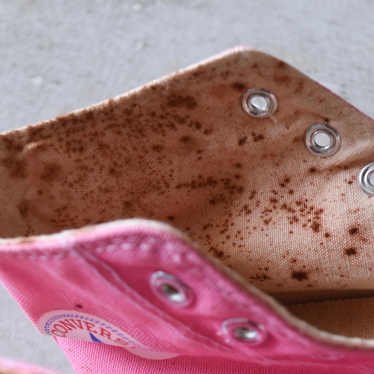 画像23: DEAD STOCK　 1980s Converse ALLSTAR Hi /PINK　 "銀箱付き"　 表記10  (23)