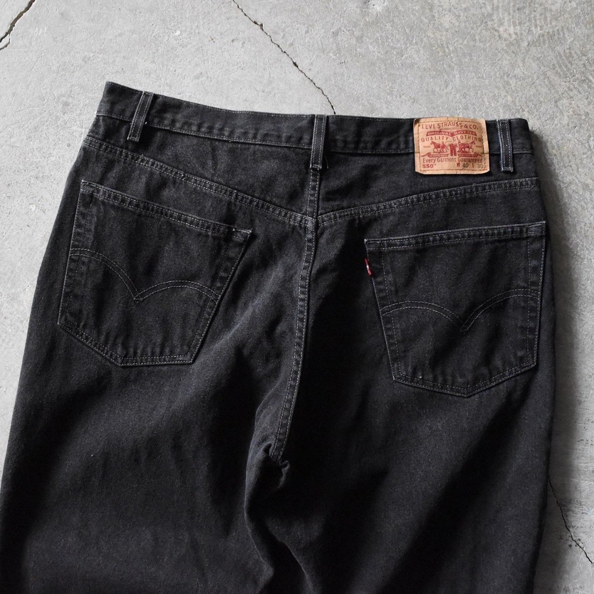 画像10: 1990s Levi's 550ブラック　 "MADE IN GUATEMALA"　 表記W40 L30  (10)
