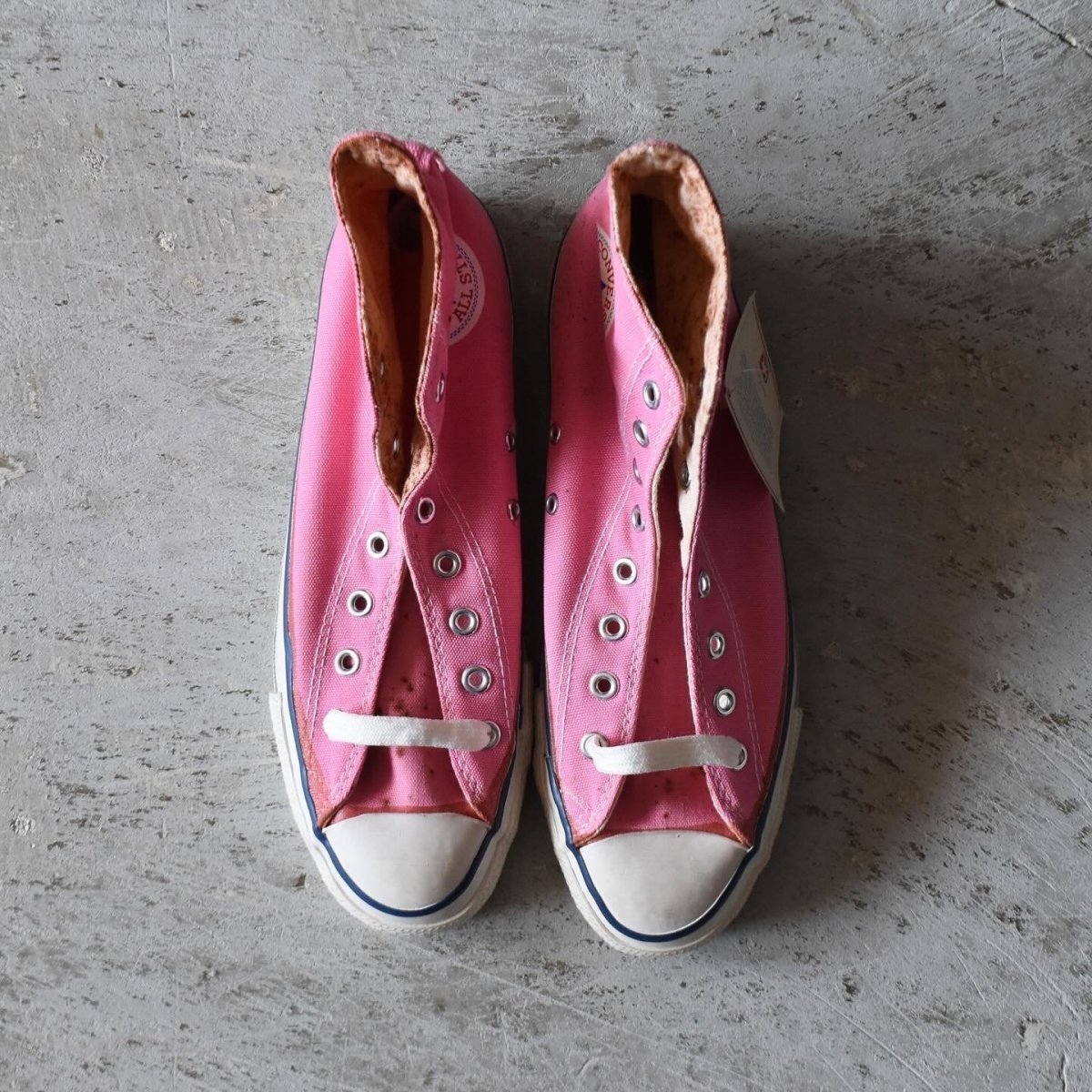 画像7: DEAD STOCK　 1980s Converse ALLSTAR Hi /PINK　 "銀箱付き"　 表記10  (7)