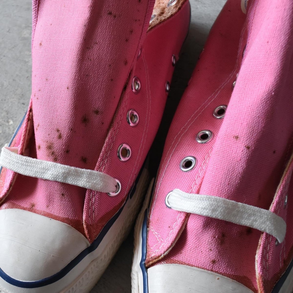 画像15: DEAD STOCK　 1980s Converse ALLSTAR Hi /PINK　 "銀箱付き"　 表記10  (15)