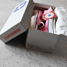 画像2: DEAD STOCK　 1980s Converse ALLSTAR Hi /PINK　 "銀箱付き"　 表記10  (2)
