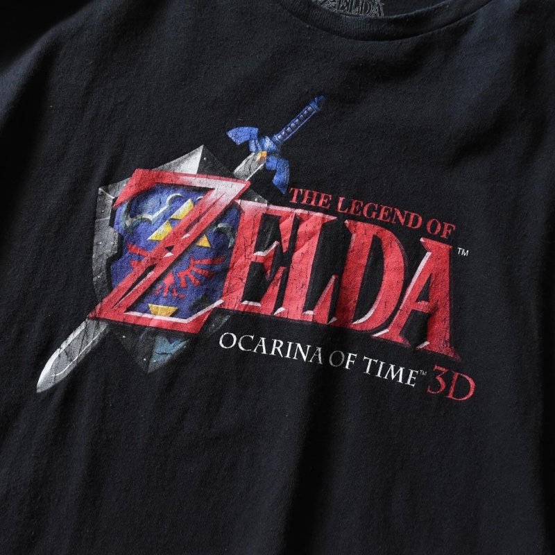 Nintendo ゼルダの伝説 時のオカリナ Tシャツ 表記2XL - 古着屋HamburgCafe