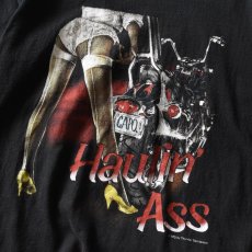画像4: 2000s モーターサイクル エロTシャツ　 "HAULIN' ASS"　 表記XL  (4)