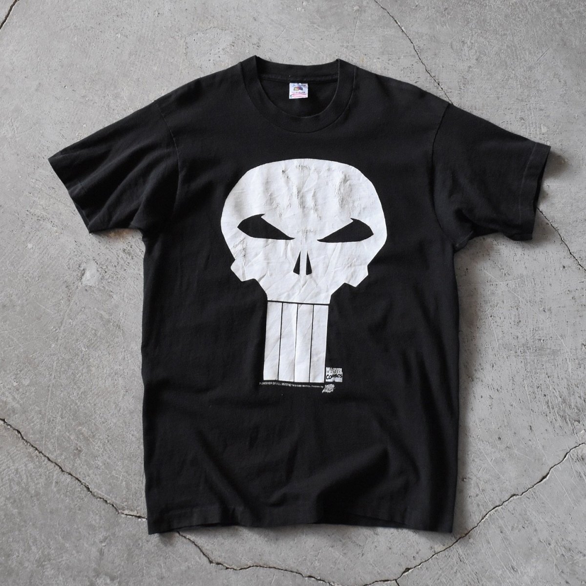 画像1: 1990s MARVEL The PUNISHER スカルTシャツ　 "MADE IN USA"　 表記L  (1)