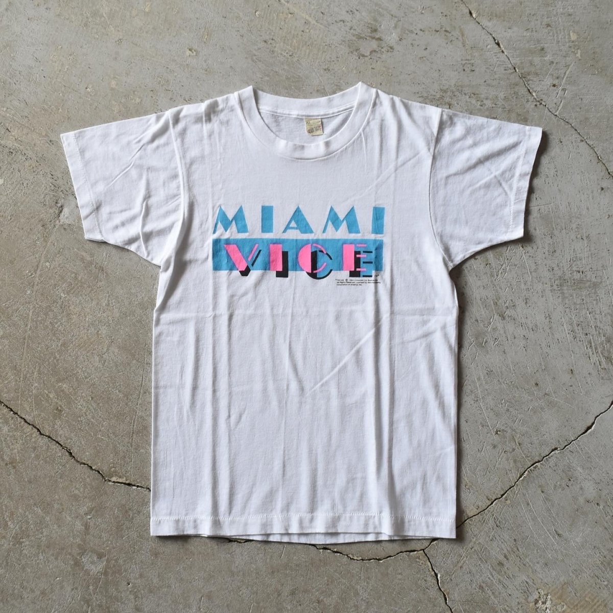 画像1: 1980s MIAMI VICET テレビドラマTシャツ　 "MADE IN USA"　 表記M  (1)