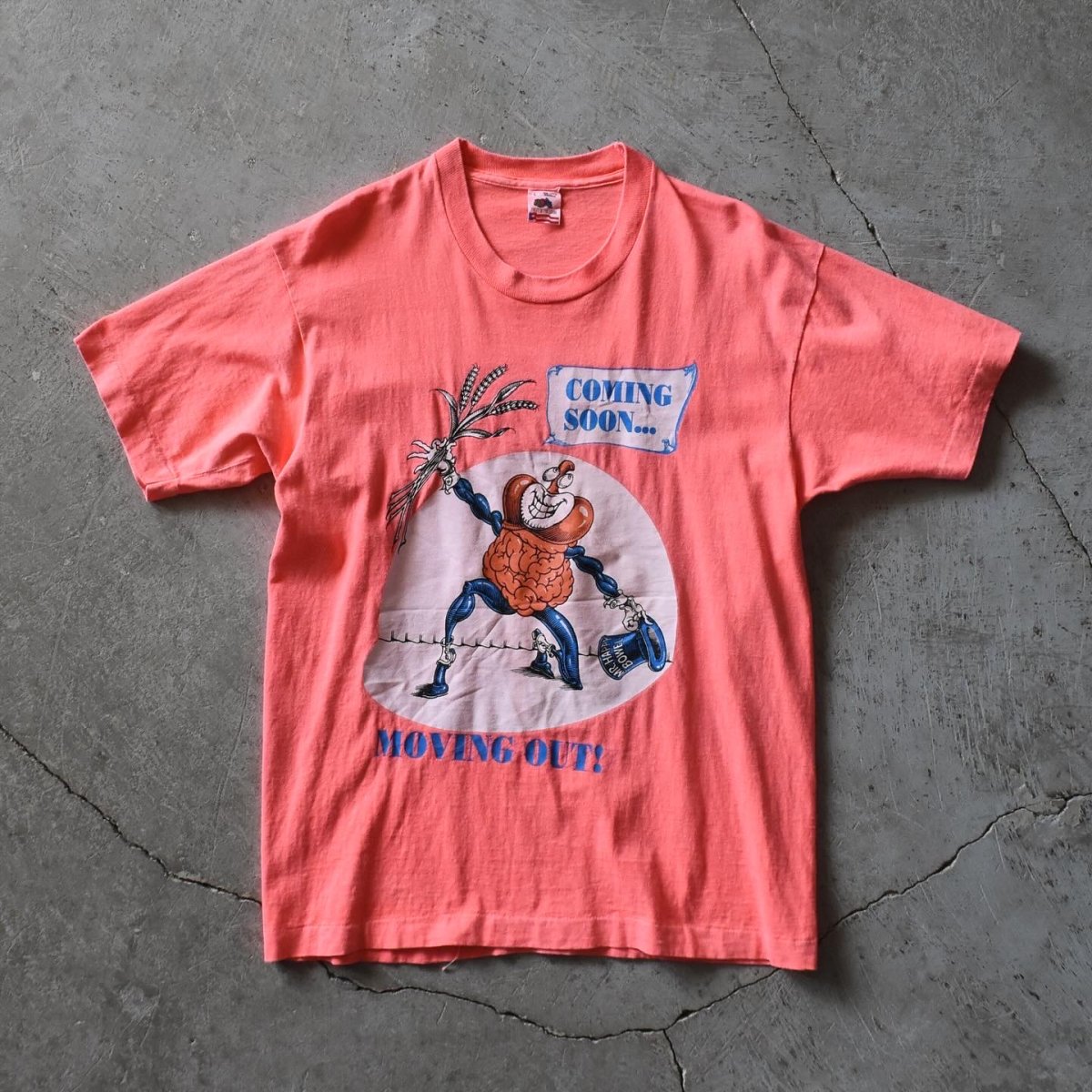 画像1: 1990s Mr.HAPPY BOWEL Tシャツ　 "MADE IN USA"　 表記L  (1)