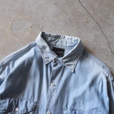 画像4: 1960s BURLINGTON シャンブレーシャツ　 実寸L  (4)