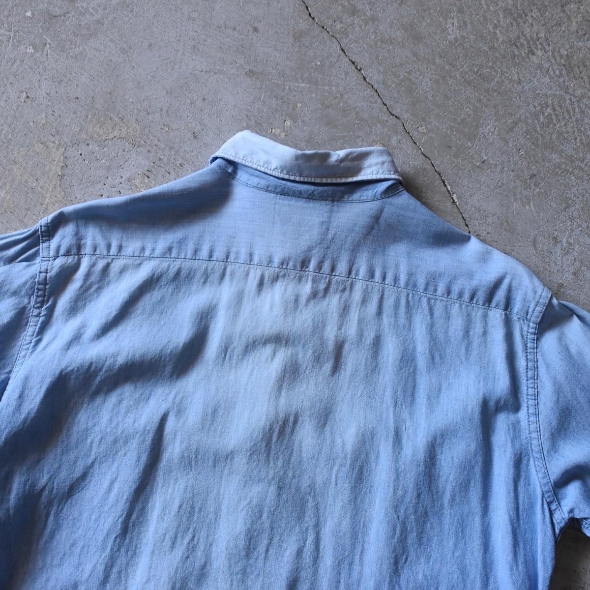 画像13: 1960s BURLINGTON シャンブレーシャツ　 実寸L  (13)