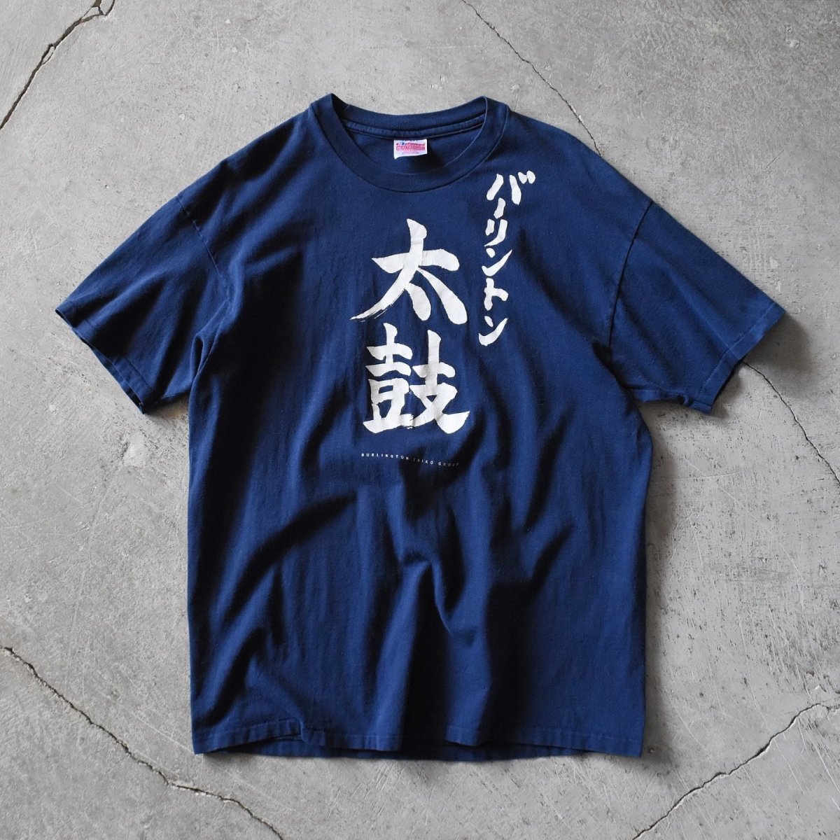 画像1: 1990s バーリントン太鼓  Tシャツ　 "MADE IN USA"　 表記XL  (1)