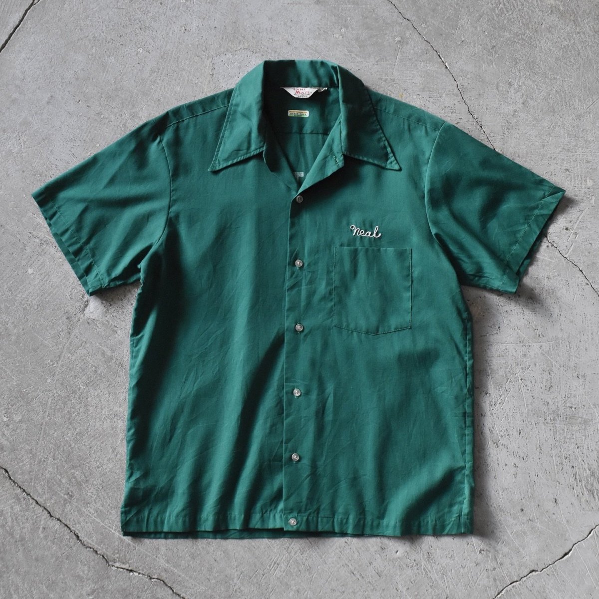 画像2: 1970s LANE MATE ボーリングシャツ　 "MADE IN USA"　 表記M  (2)