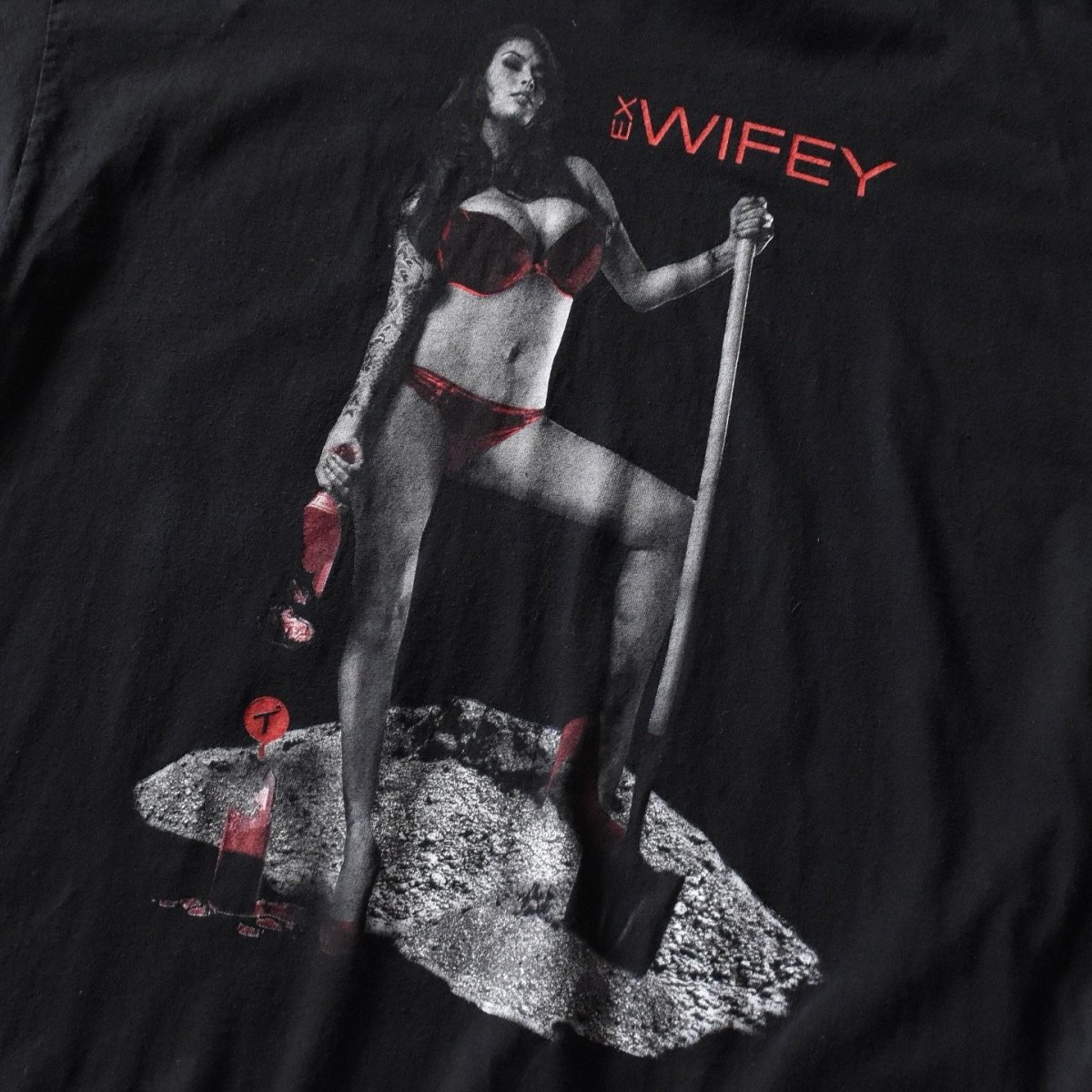 画像5: Tits エロTシャツ　 "EX WIFEY"　 表記2XL  (5)