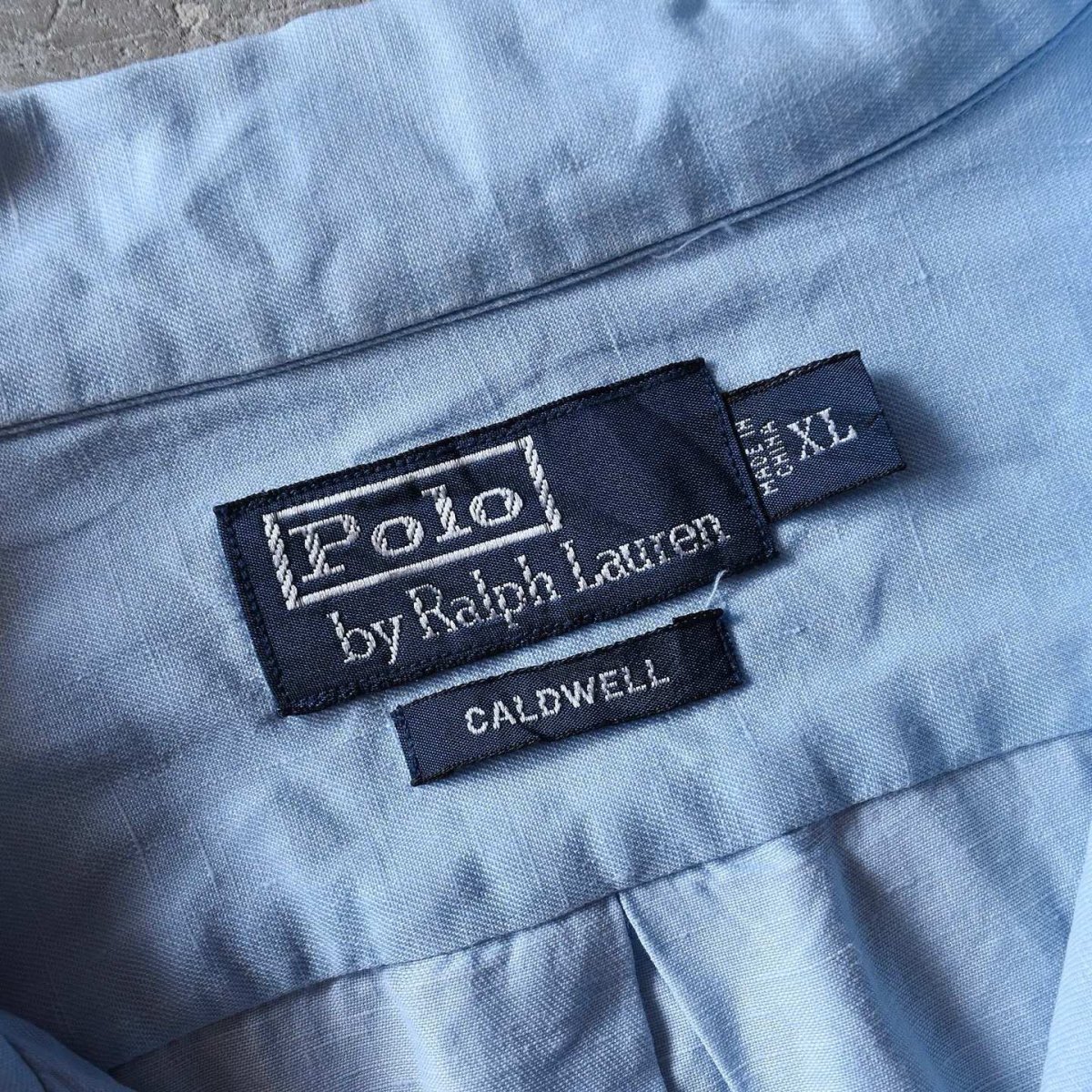 画像3: 1990s Polo by Ralph Lauren"CALDWELL"オープンカラーシャツ　 "LINEN×SILK"　 表記XL  (3)