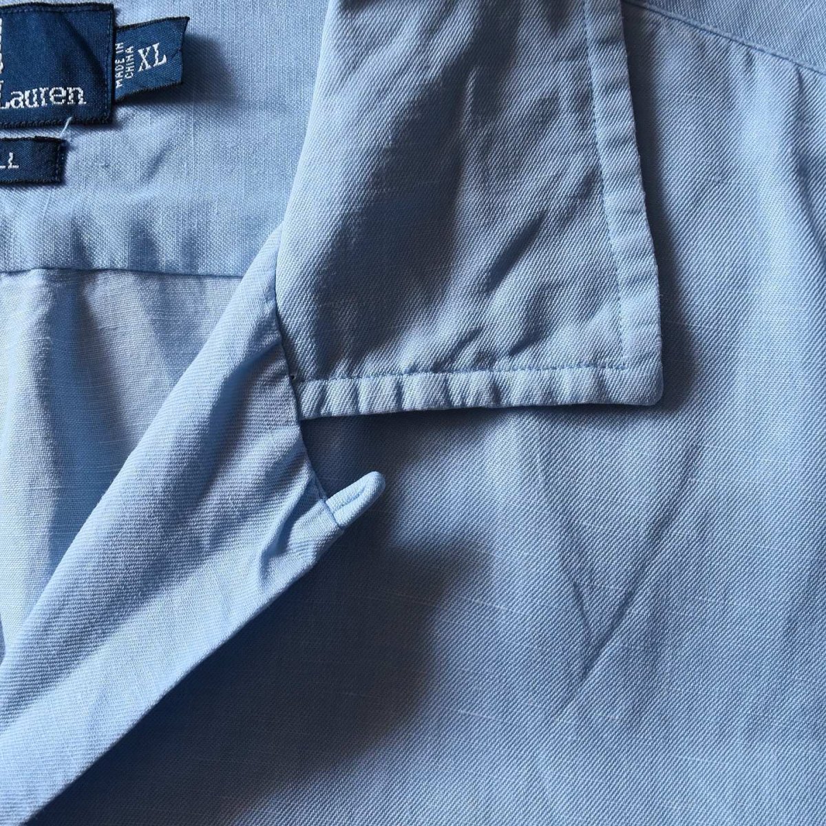 画像5: 1990s Polo by Ralph Lauren"CALDWELL"オープンカラーシャツ　 "LINEN×SILK"　 表記XL  (5)