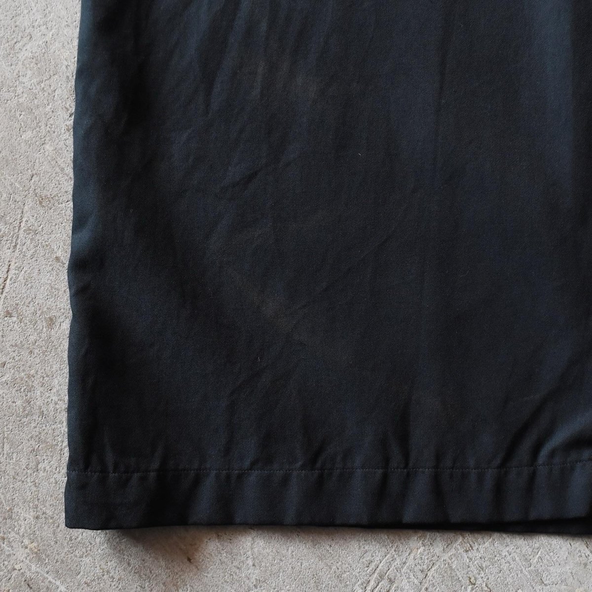画像11: 1990s Polo by Ralph Lauren"CALDWELL"オープンカラーシャツ　 "ポニー無しオールブラック"　 表記XL  (11)